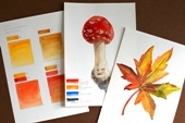 Botanisch aquarelleren - herfstmotieven